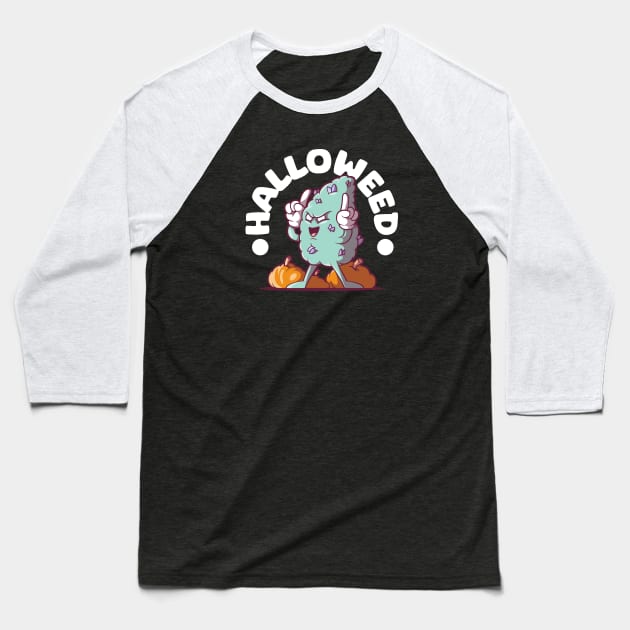 HalloWeed! Baseball T-Shirt by pedrorsfernandes